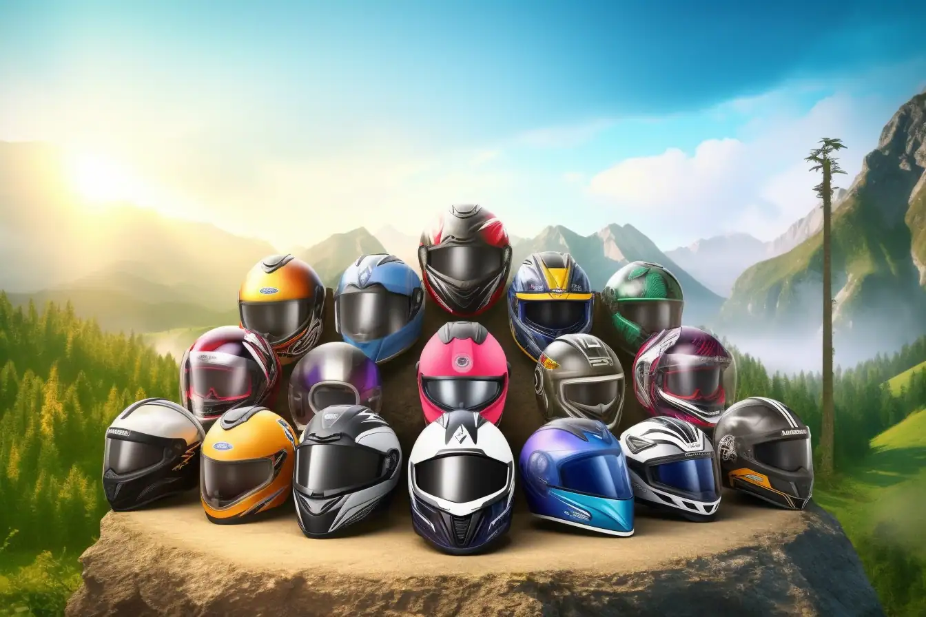 different types of motorcycle helmets